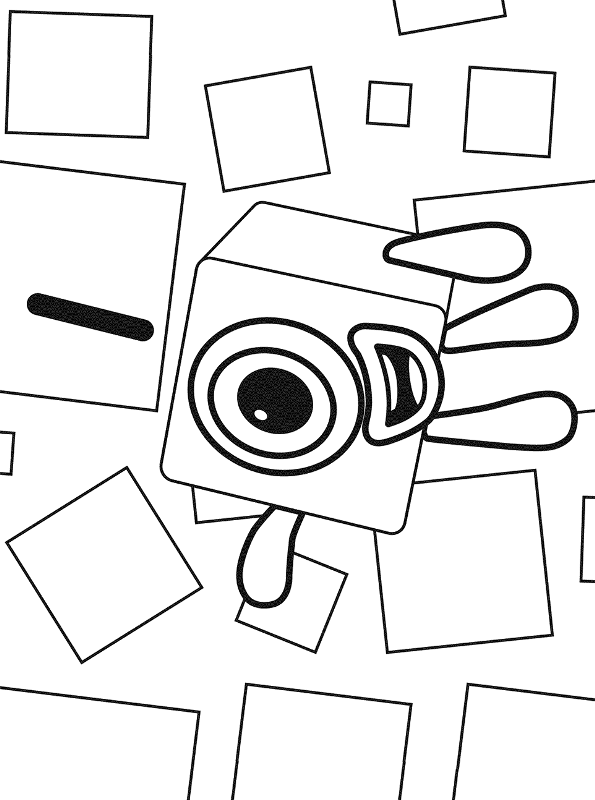 Kids-n-fun | Kleurplaat Numberblocks Numberblock 1